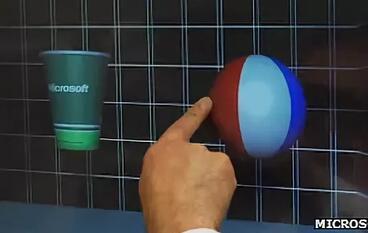 Microsoft показала сенсорный 3D-экран с тактильной отдачей